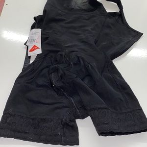 womens black shape wear with zipper lingerie